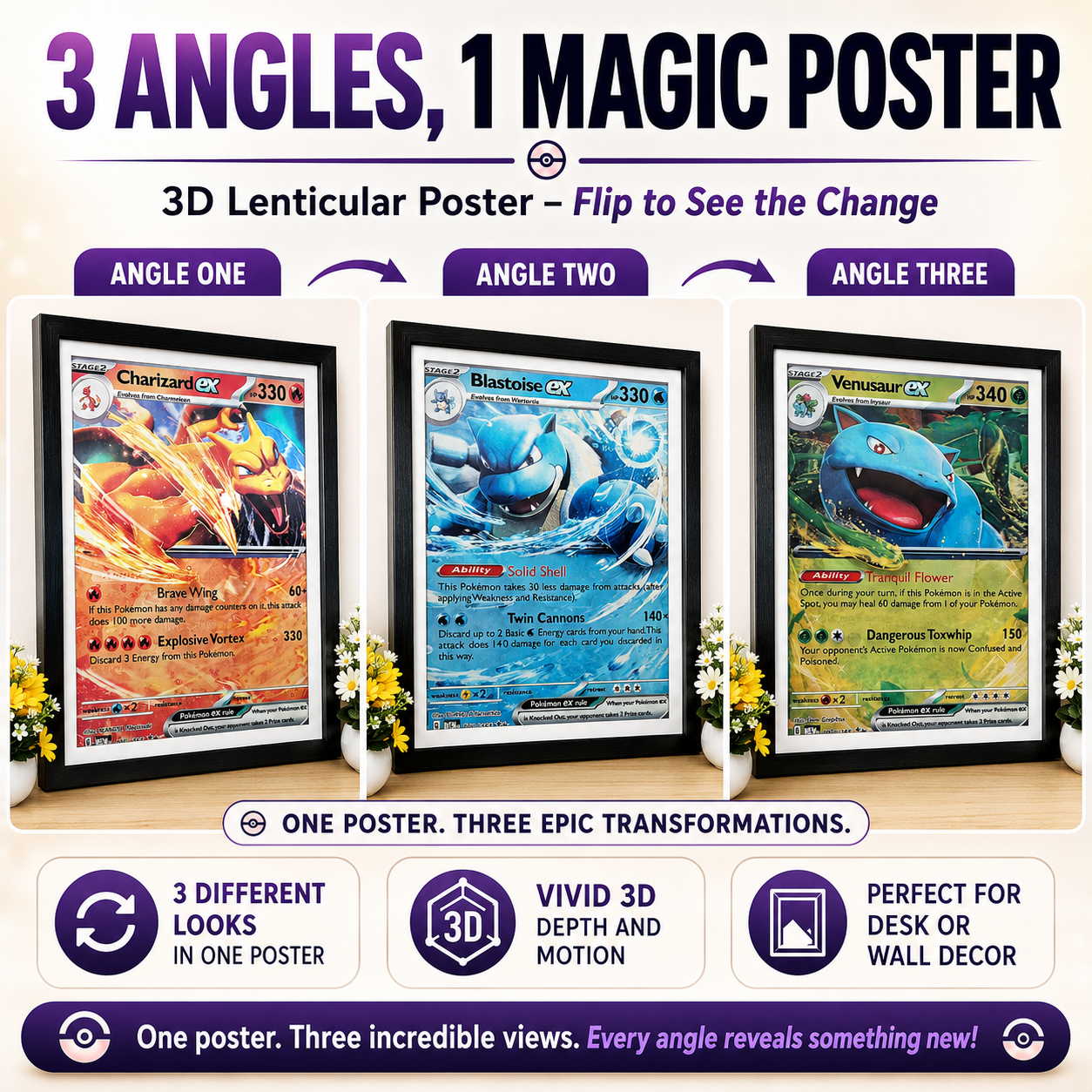 Pokemon 3D Poster COLLECTION - LUXKAN™