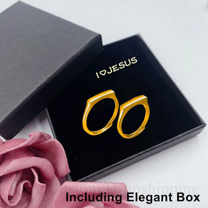 Projection Couple Ring I Love Jesus Couple Jewelry Light Sculpted Adjustable reflecting Ring  Valentine's Day Gift  for Lover