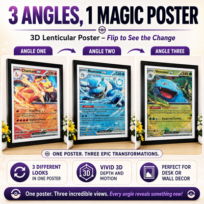 Pokemon 3D Poster COLLECTION - LUXKAN™