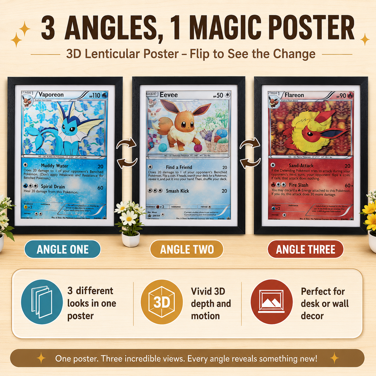 Pokemon 3D Poster COLLECTION - LUXKAN™
